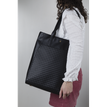 3664447203850-Oberthur Lisbonne - Sac Cabas Noir – Grand Sac à Main Femme pour Ordinateur 15,6'' – Élégant Effet Tressé et Lisse, M-P_405247215_5-4