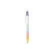 3086123776272-BIC 4 Couleurs -Corps effet Soft Touch, Décor arc en ciel couleurs Pastel -Stylos-Bille P-P_405247296_2-1