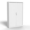 3700339995875-Armoire haute à rideaux - L120 x H198 x P43 cm - corps blanc/rideau blanc-P_405247665_2-1