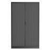 3700339995844-Armoire haute à rideaux - L120 x H198 x P43 cm - corps anthracite/rideau anthracite-P_405247667_2-1