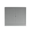 3700339995981-Armoire mi-haute à rideau - L120 x H105 x P43 cm - corps alu/rideau alu-P_405247682_2-1