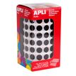 8410782114826-APLI kids - Autocollants éducatifs ronds permanents - 10,5 mm, 6 feuilles - noir--0