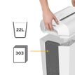 043859802593-Fellowes Powershred LX65 - Destructeur de documents coupe croisée - 10 feuilles - Corbeille 22 litres ---4