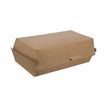 50 Boîtes sandwich Kraft brun  - 220 x 107 x 75 mm