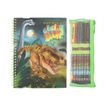 4010070665791-Dino World - livre à colorier (relié par spirale) - avec coloured pencils-P_405249043_1-5