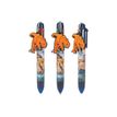 4010070669454-Depesche Vertrieb Dino World Collection - 6 crayons à bille de couleur - disponible en différents designs - orange, vert, rouge, brun, bleu, n-P_405249050_4-4
