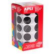 8410782114925-APLI kids - Adhésif décoratif - cercle - 2 cm de diamètre - noir--0