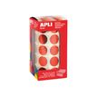 8410782120490-APLI kids - Adhésif décoratif - rond - 20 mm - 59 feuilles - rouge métallique-P_405250441_1-0