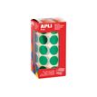 8410782120506-APLI kids - Adhésif décoratif - 1770 pièces - rond - 20 mm diameter - 59 feuilles - vert m