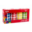 8410782188049-APLI kids - Rouleau adhésif - 8260 pièces - 59 feuilles - jaune, bleu, rouge, vert - per-P_405250769_2-1