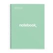 8422593466742-Miquelrius Notebook Emotions - Cahier à spirale - A5 - 80 feuilles - petits carreaux (5x5 mm) - menthe--0