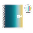 8422593040997-Miquelrius Notebook design Aurora - Cahier à spirale - A5 - 120 feuilles - petits carreaux (5x5 mm) - --1