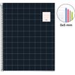8422593043547-Miquelrius - Cahier à spirale A4 (21x29,7 cm) - 100 pages - petits carreaux (5x5 mm)  - noir--0