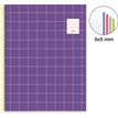 8422593043585-Cahier Miquelrius A4 violet - 100 feuilles 70 g/m² - quadrillé 5×5 - spirale - microperforé 4 trous - pour les--0
