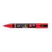 Posca - Marqueur peinture pointe moyenne brush - 1-4 mm - rouge