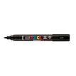 Posca - Marqueur peinture pointe moyenne brush - 1-4 mm - noir