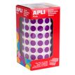 8410782114802-APLI kids - Roll of round stickers - 10.5 mm, 59 sheets - lilas--0