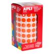 8410782114772-APLI PAPER - Adhésif permanent - orange - diamètre 10,5 mm 5192 étiquette(s) étiquettes--0
