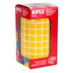 8410782048718-APLI kids - Adhésif décoratif - 6372 pièces - carré - 1 x 1 cm - 59 feuilles - jaune - permanent - --0