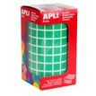 8410782048749-APLI kids - Adhésif décoratif - 6372 pièces - carré - 1 x 1 cm - 59 feuilles - vert - permanent - p--0