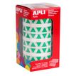 8410782048664-APLI kids - Adhésif décoratif - 6136 pièces - triangulaire - 10.5 mm diameter - 59 feuilles - vert - p--0