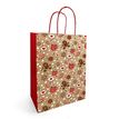 3281650628227-50 Sacs cadeau kraft - 22 x 18 x 8 cm -  Biscuit--0