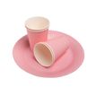 3281510792143-Pronappe - Assiette - Taille 23 cm diameter - rond - jetable - rose (pack de 20)-P_405252018_9-2