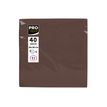 3281516238119-Pronappe - Serviette - Taille 38 x 38 cm - jetable - chocolat (pack de 40)-P_405252160_4-7