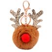 3135257904997-Porte-clés Noël Funny clips - Peluche et PU - couleurs assorties - Viquel--4
