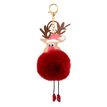 3135257904997-Porte-clés Noël Funny clips - Peluche et PU - couleurs assorties - Viquel--2