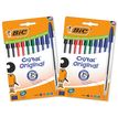 3086123764002-Bic - cristal original pte moyenne n/b/r/v pochette de 27--0