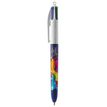 3086123776708-BIC 4 Couleurs Original - Stylo à bille 4 couleurs (rouge, bleu, vert, noir) - décors hydro bleu--0