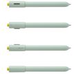 3219918250033-Stylo à bille rétractable ENZO VARINI "4 en 1 CMYK" coloris du corps vert & jaune--5