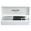 3219911860376-Parure bille + plume HECHTER PARIS "Alliance Quadrillage" coloris noir--0