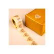 5014702151170-Plaisir d’Offrir – 500 étiquettes autocollantes cœur kraft 37 x 37 mm – rouleau pr-P_405254129_2-4