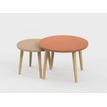 Lot de 2 tables basses - 60X41cm & 45X37cm - Terracotta  et Camel