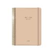 8421938131994-Agenda anual Dohe Velvet día por página con espiral 14 x 20 cm beige--0