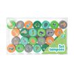 Set 26 tampons pré-encrés - Dinosaures