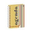 3371010543250-Quo Vadis - Agenda perpétuel - Spiralé - Semainier Horizontal - Français - Eterny - Blanc - Perpétuel - 12x17 cm - Papier Clairefontaine blanc - Fabri--1