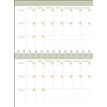 3371010543250-Quo Vadis - Agenda perpétuel - Spiralé - Semainier Horizontal - Français - Eterny - Blanc - Perpétuel - 12x17 cm - Papier Clairefontaine blanc - Fabri--3