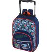 3664447223216-Sac maternelle à roulettes Dino - 1 compartiment - Oberthur--0