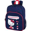 3664447223988-Sac à dos maternelle Hello Kitty - 1 compartiment - marine - Oberthur--0