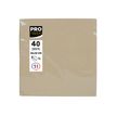 3281516238423-Pronappe - 40 Serviettes - Taille 38 x 38 cm - jetable - ficelle marron-P_405256074_1-4