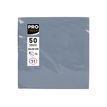 3281516220305-Pronappe - 40 Serviettes - Taille 20 x 20 cm - jetable - gris-P_405256075_1-4