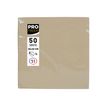 3281516220428-Pronappe - 50 Serviettes - Taille 20 x 20 cm - jetable - ficelle marron-P_405256076_1-0
