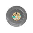 3281510792181-Pronappe - 40 Assiettes - Taille 23 cm diameter - rond - jetable - gris-P_405256078_3-2