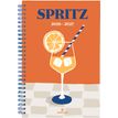3664447219929-Agenda wire'o Afterwork - 1 semaine sur 2 pages - 10 x 15 cm - spritz - Oberthur--0