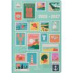 3664447220734-Agenda Road Trip - 1 semaine sur 2 pages - 17 x 24,5 cm - timbres - Oberthur--0