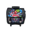 3666311038520-Cartable à roulettes Avengers - 38 cm - 2 compartiments - Noir - Bagtrotter--0