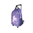 3666311037776-Sac à dos à roulettes Cybel - 2 compartiments - Violet - Bagtrotter--1